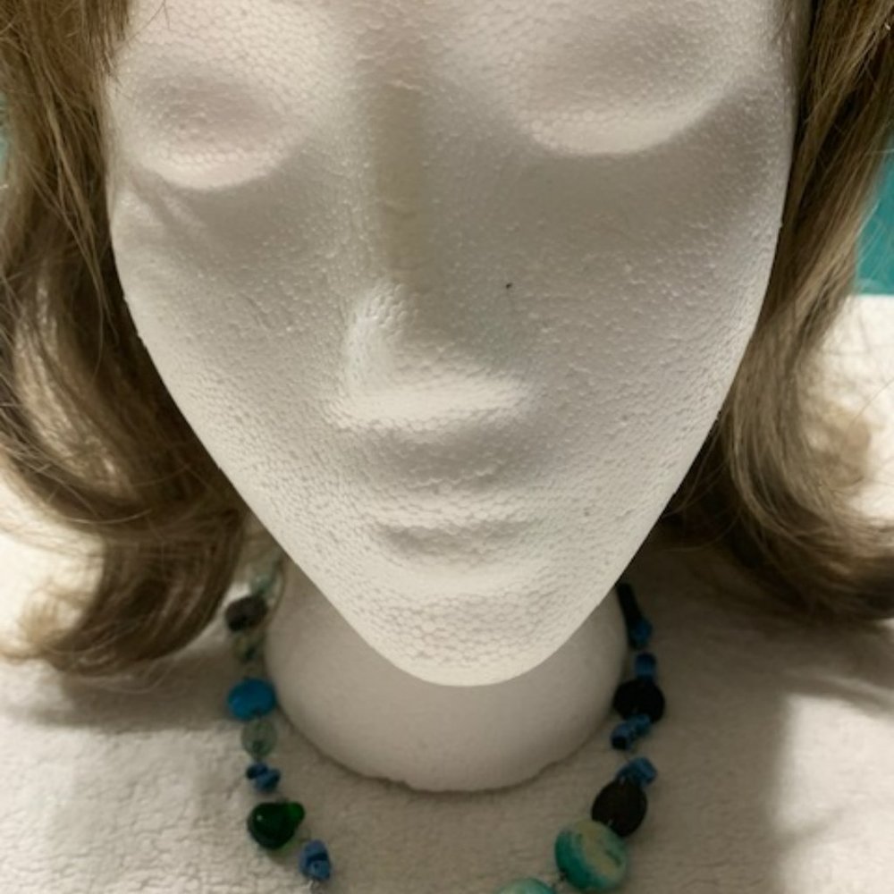 Natural Stone and gem necklace